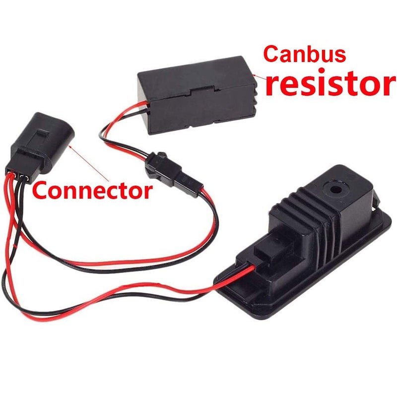 csslyzl 2Pcs Error Free LED License Plate Lights Tag Lamp Assembly Compatible/Replacement for Volkswagen VW Golf GTI MK4 MK5 MK6 MK7 CC Rabbit Polo EOS Phaeton Beetle Scirocco, 6000K White - Image 4